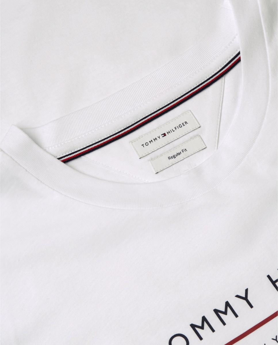 Camisa de caballero con logo impreso en el pecho - Tommy Hilfiger - Blanco Blanco-6