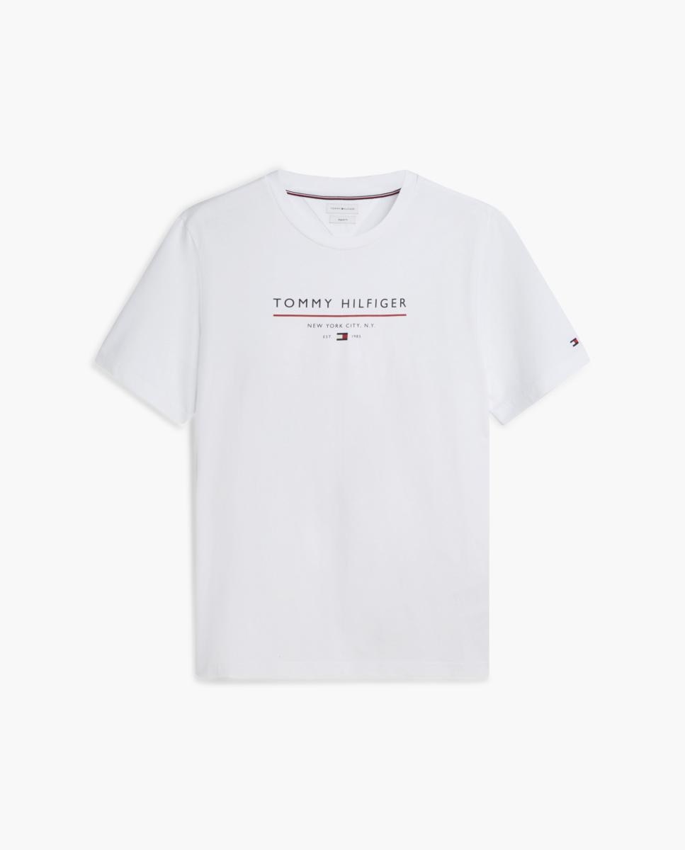 Camisa de caballero con logo impreso en el pecho - Tommy Hilfiger - Blanco Blanco-7