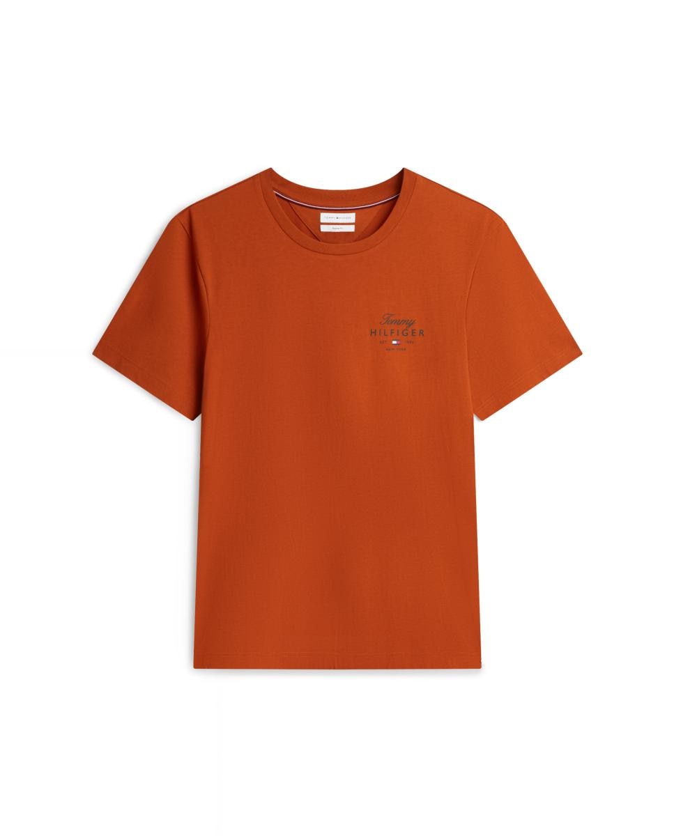 T-shirt Lisa com Logótipo Combinado Telha-4