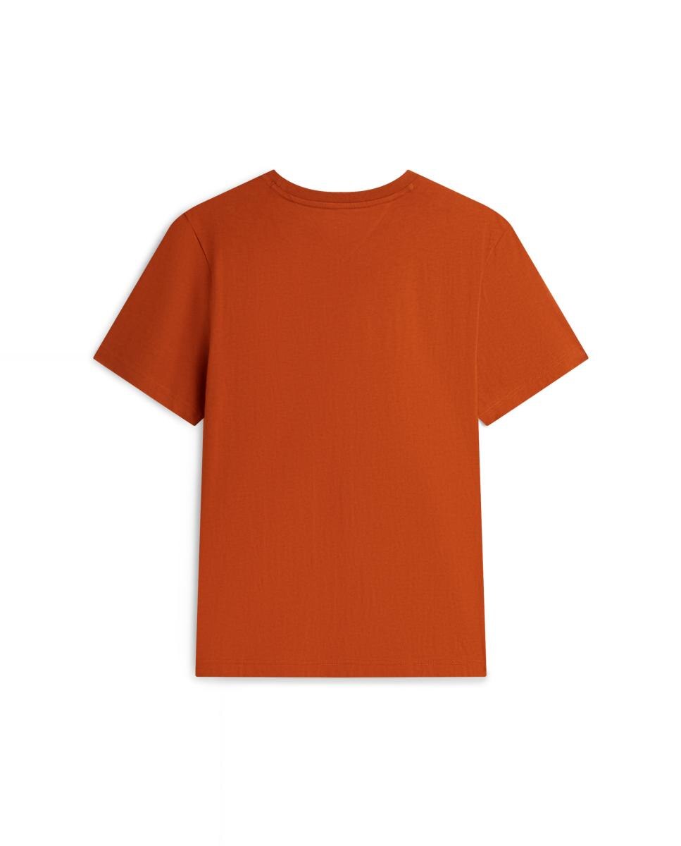 T-shirt Lisa com Logótipo Combinado Telha-5