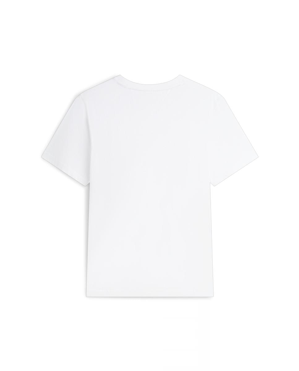 Camiseta lisa de caballero con logo combinado - Tommy Hilfiger - Blanco Blanco-4