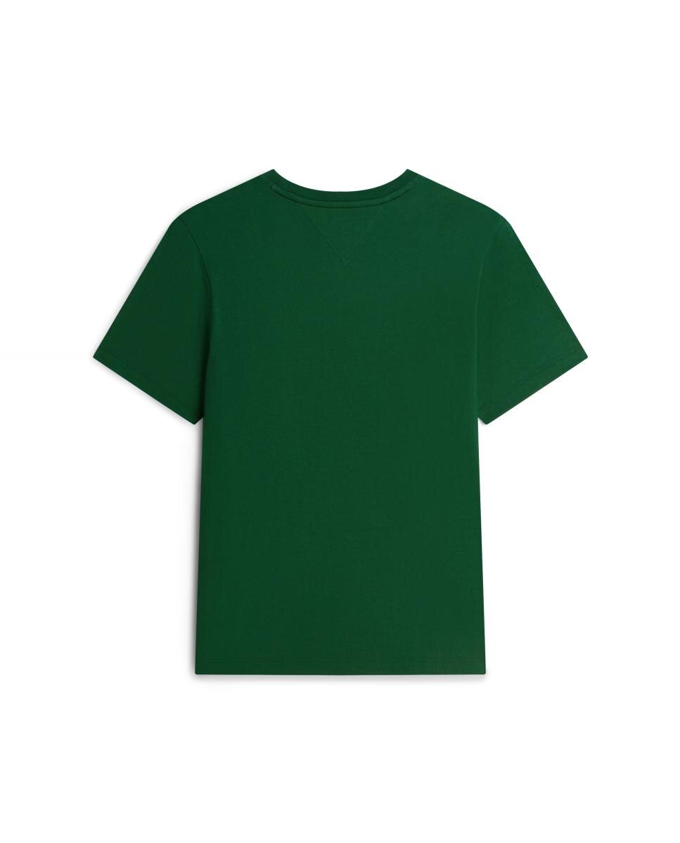 Camiseta lisa básica de caballero - Tommy Hilfiger - Verde oscuro Verde oscuro-5