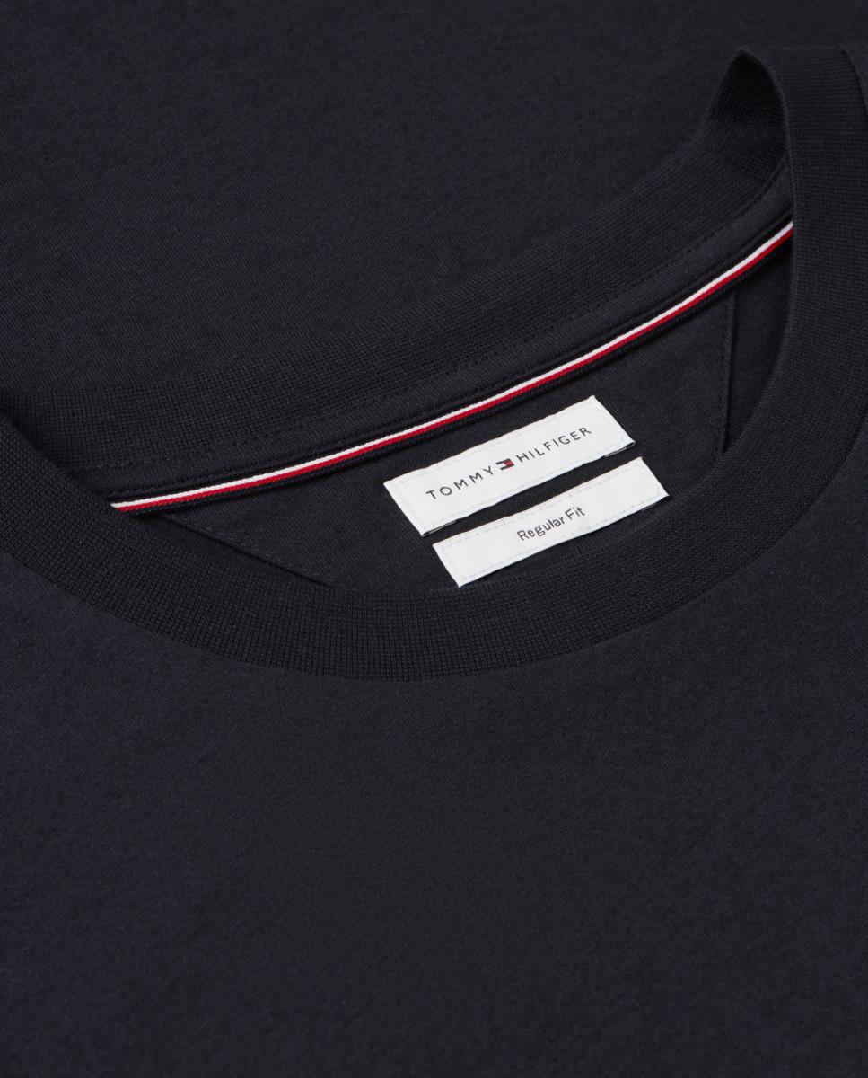 T-shirt Lisa com Logótipo Combinado Azul-marinho-6