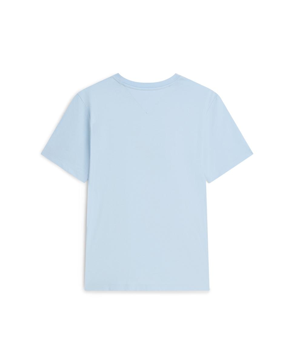 T-shirt com Branding Bordado no Peito Azul-celeste-2