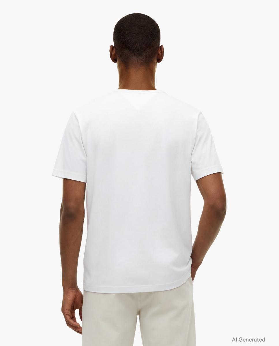 Camiseta Performance básica de caballero - Tommy Hilfiger - Blanco Blanco-2