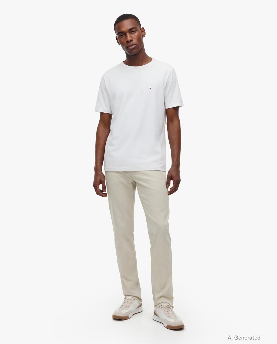 Camiseta Performance básica de caballero - Tommy Hilfiger - Blanco Blanco-7