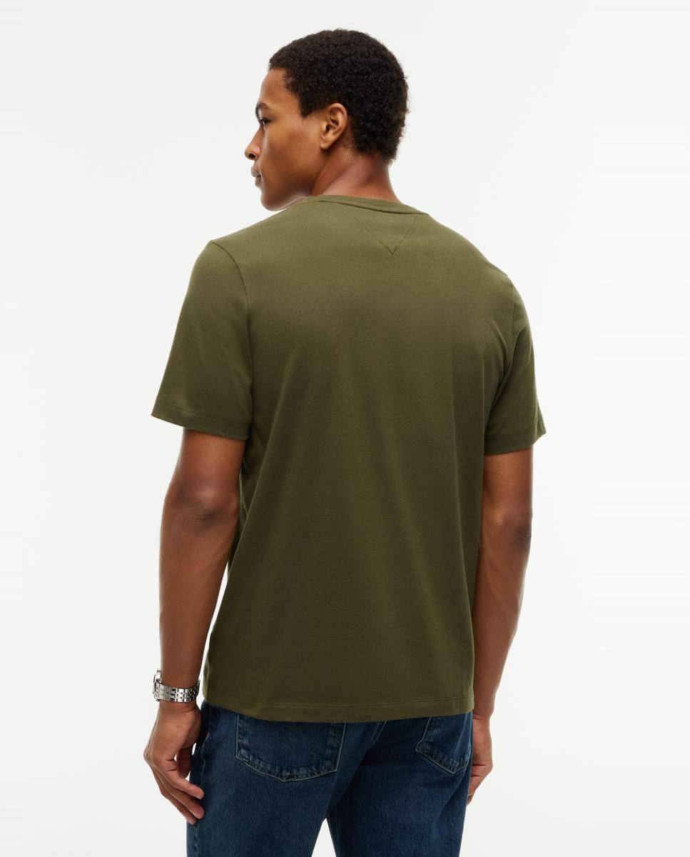Camiseta lisa básica de caballero - Tommy Hilfiger - Verde Verde-2