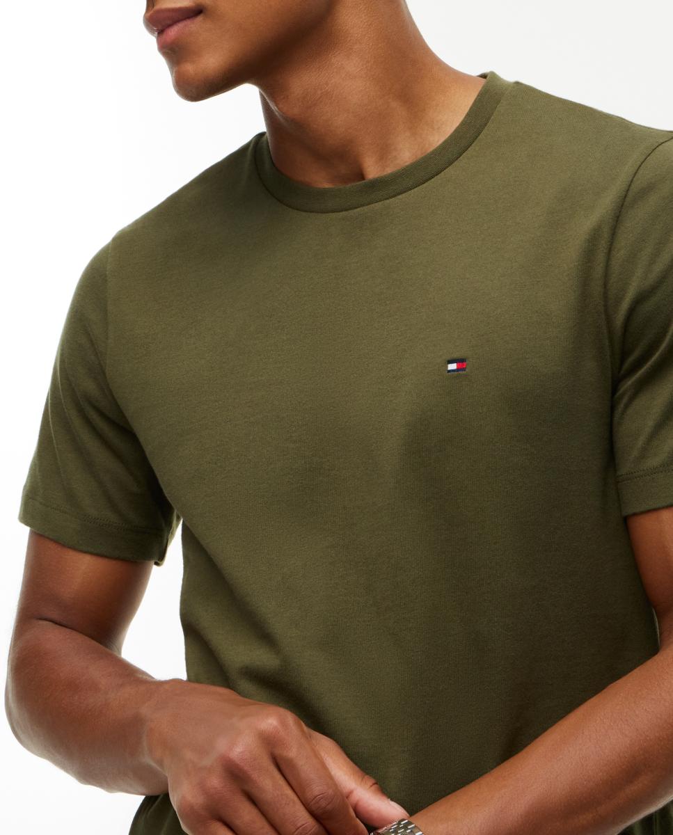 Camiseta lisa básica de caballero - Tommy Hilfiger - Verde Verde-3