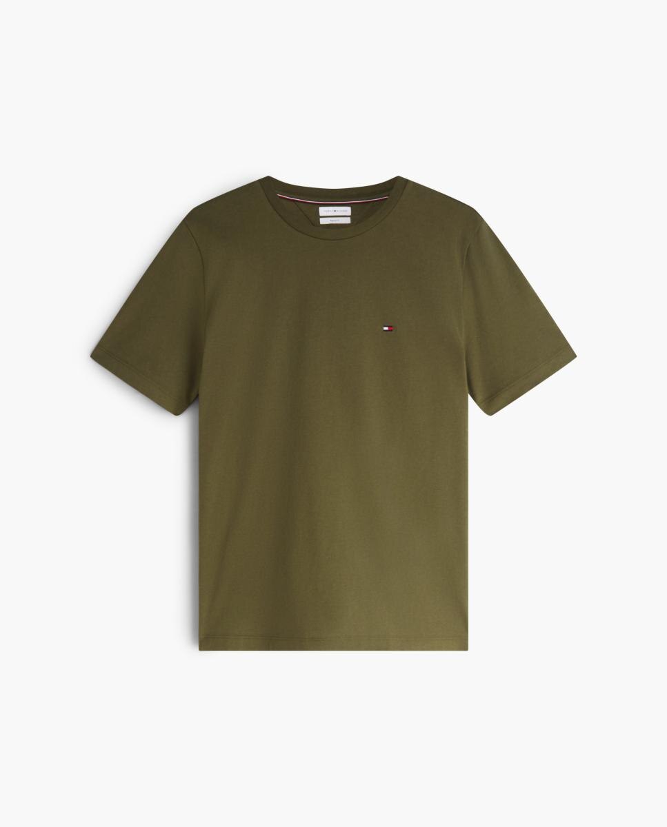 Camiseta lisa básica de caballero - Tommy Hilfiger - Verde Verde-4