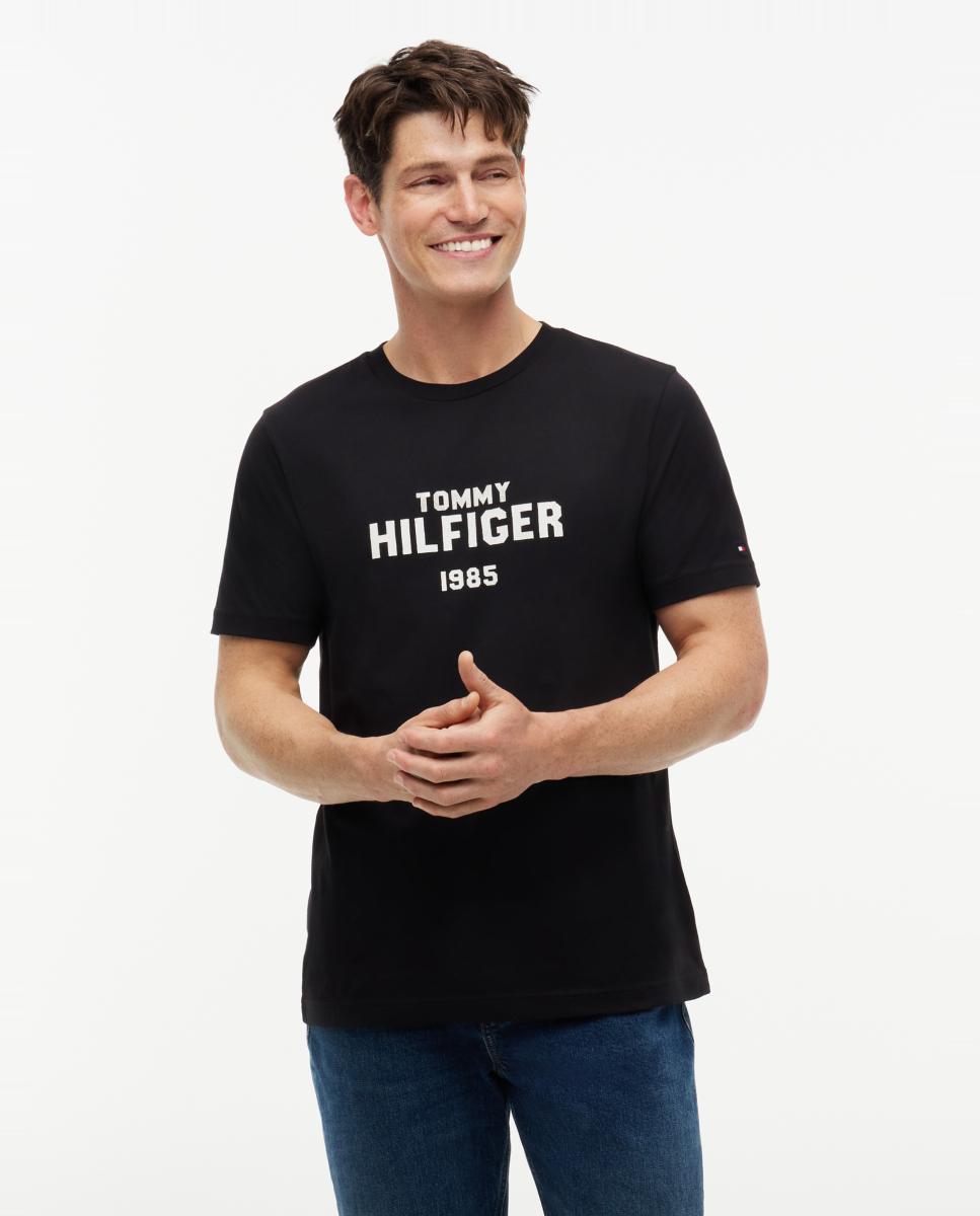 Imagen 0 de Camiseta de caballero de manga corta lisa Negro