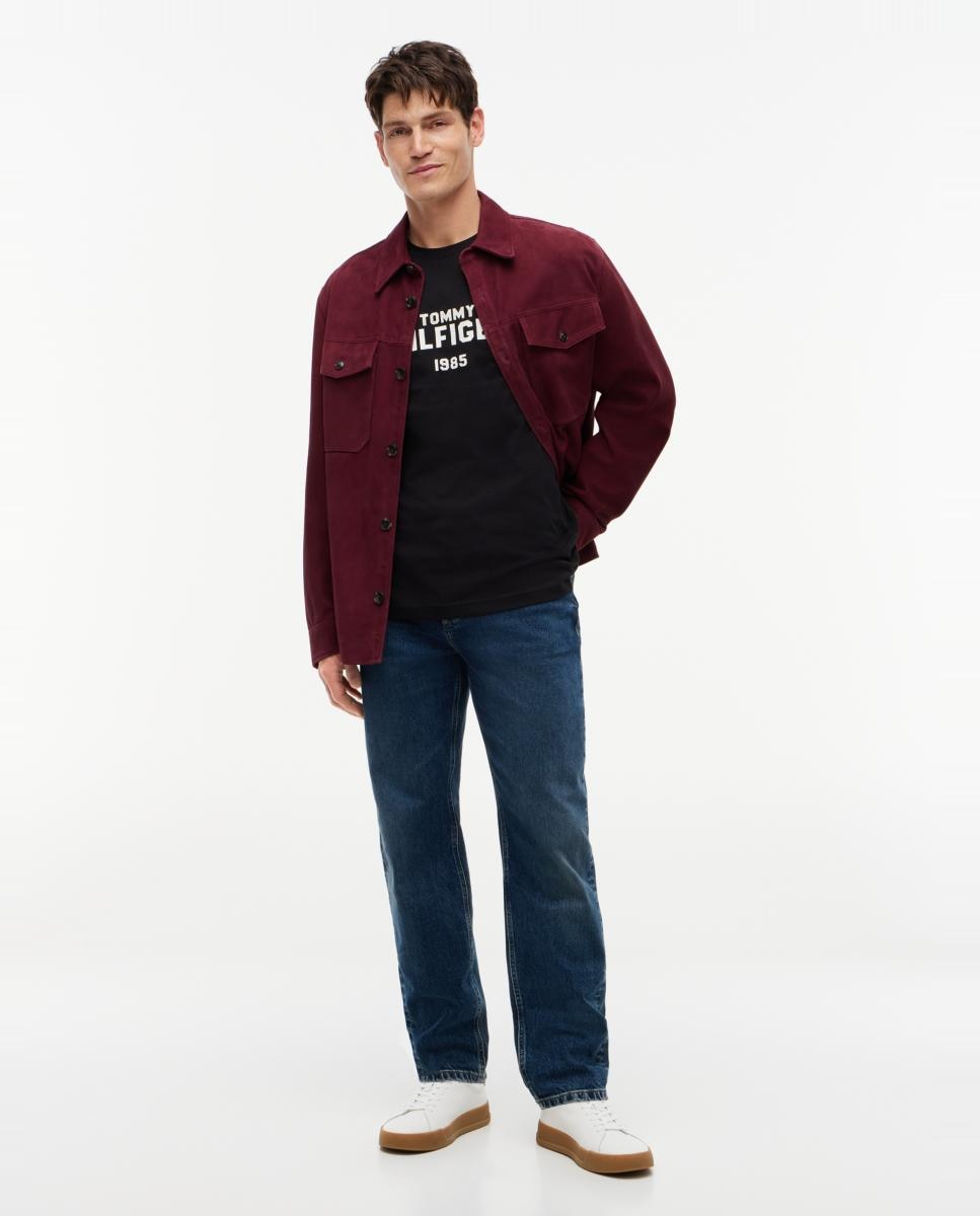 Camiseta de caballero de manga corta lisa - Tommy Hilfiger - Negro Negro-5