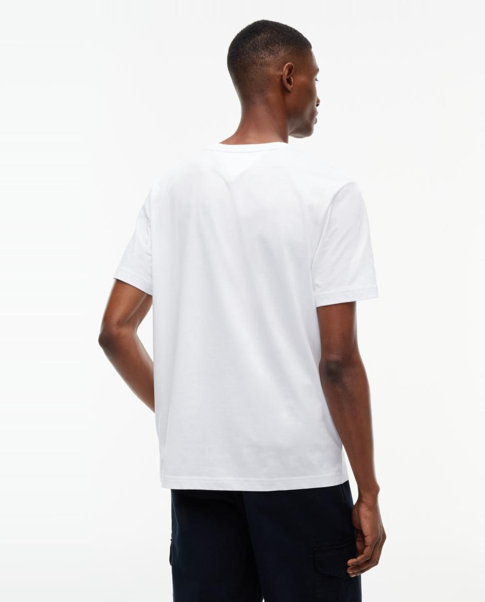 Camiseta de caballero de manga corta lisa - Tommy Hilfiger - Blanco Blanco-2