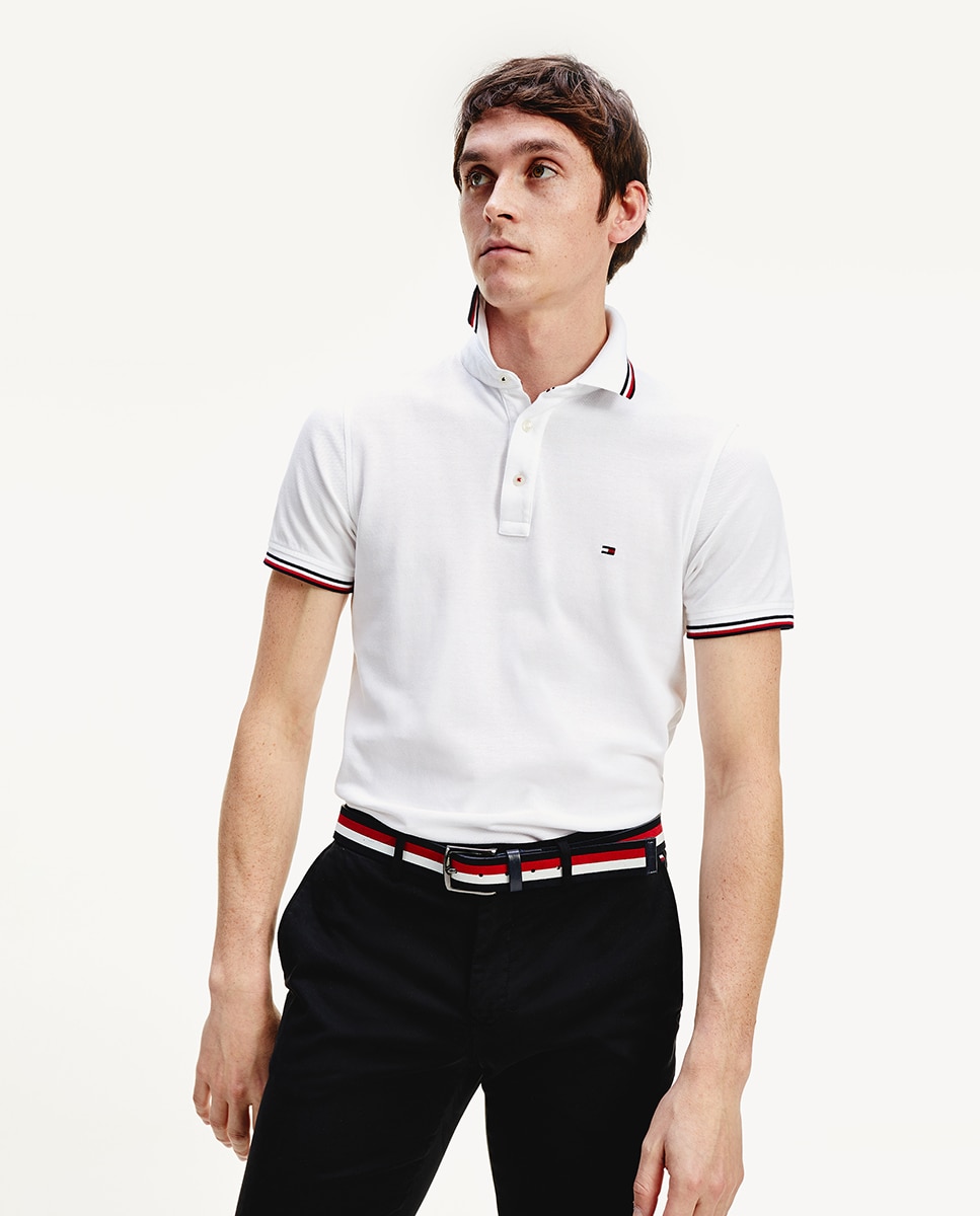 Polo de Fantasia com Manga Curta - Branco Branco-1