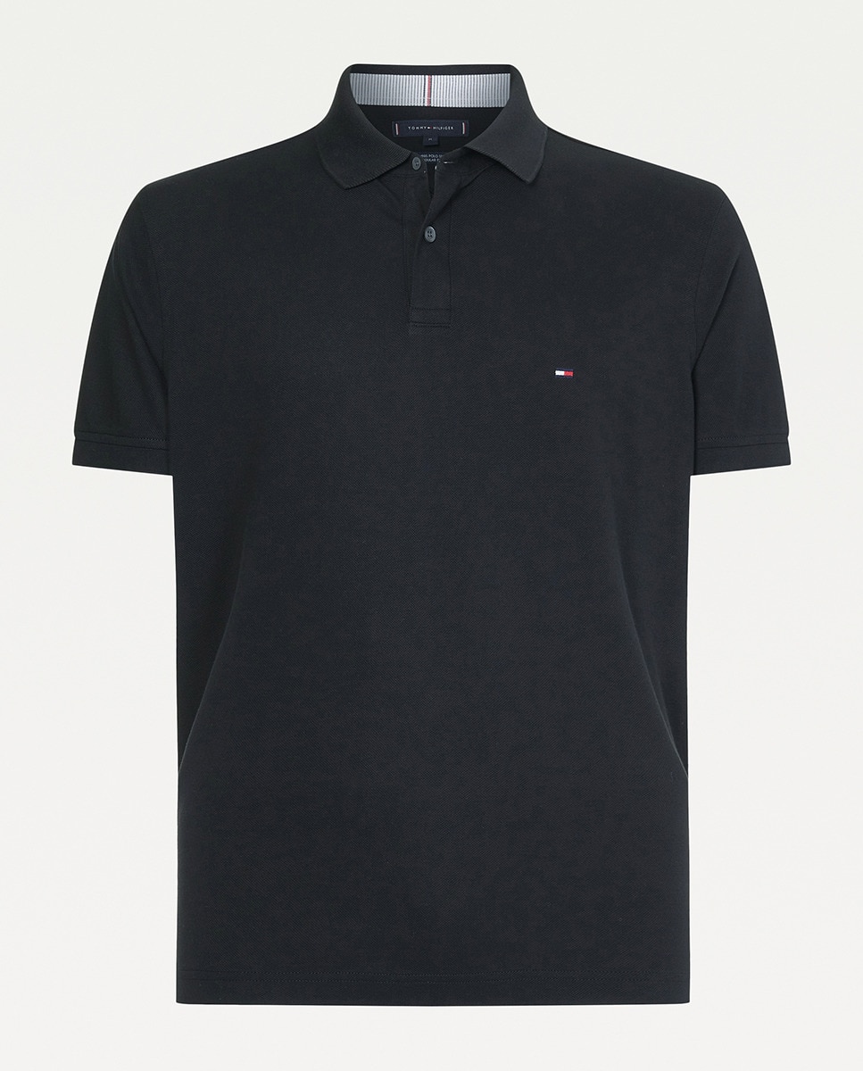 Imagen 4 de Polo regular con bandera bordada de Tommy Hilfiger - Negro Negro
