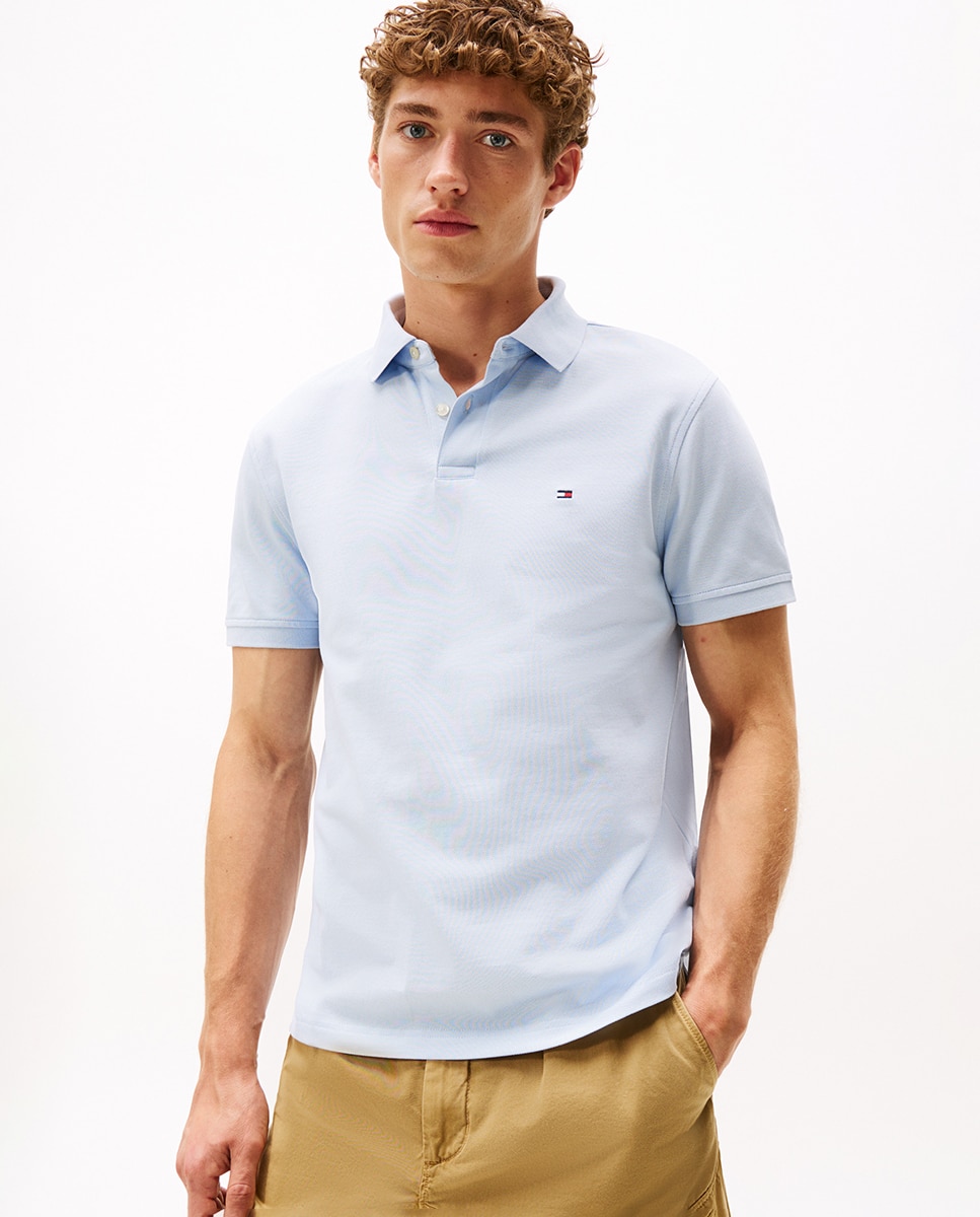 Imagen 1 de Polo de manga corta con fit regular hombre Azul