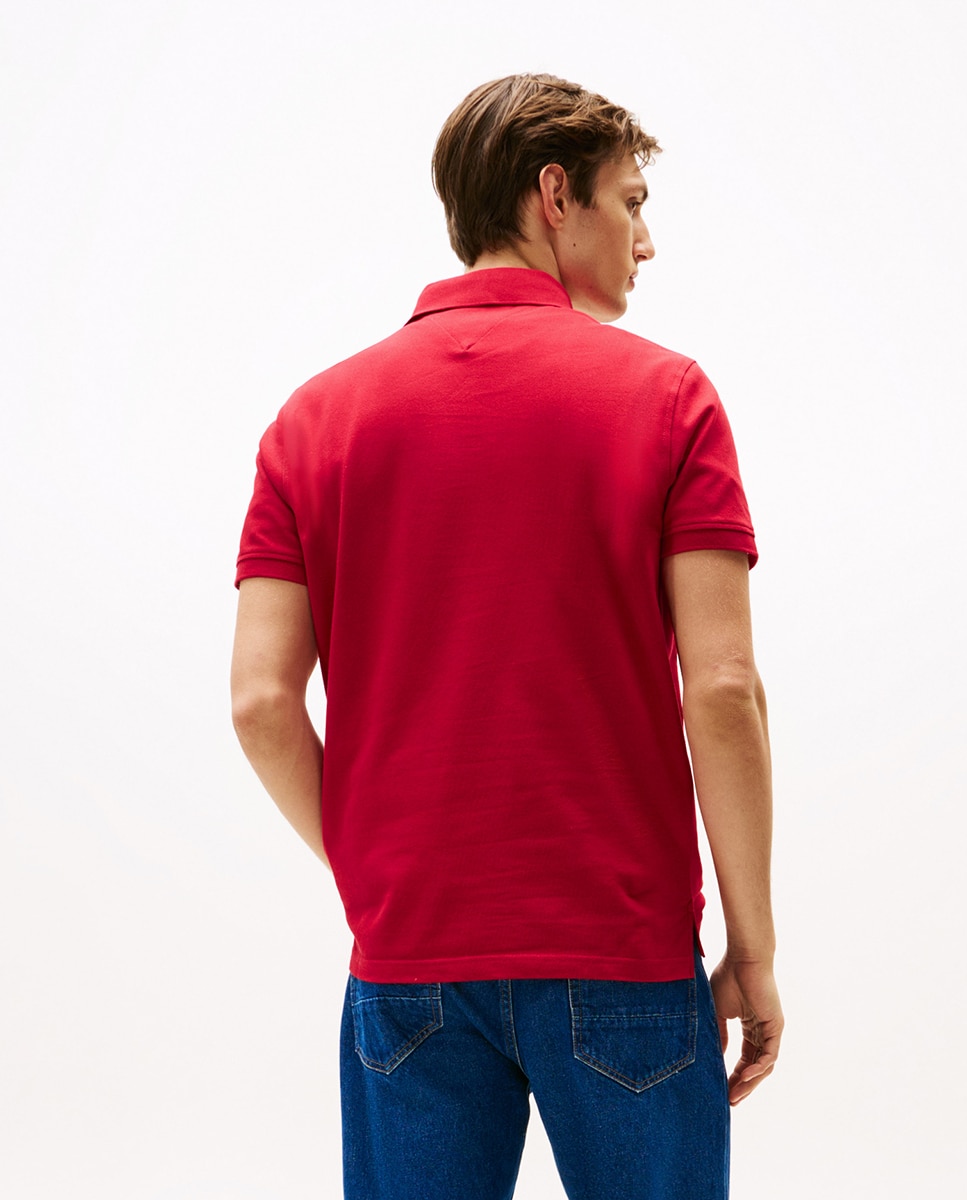 Imagen 2 de Polo regular con bandera bordada de Tommy Hilfiger - Rojo Rojo