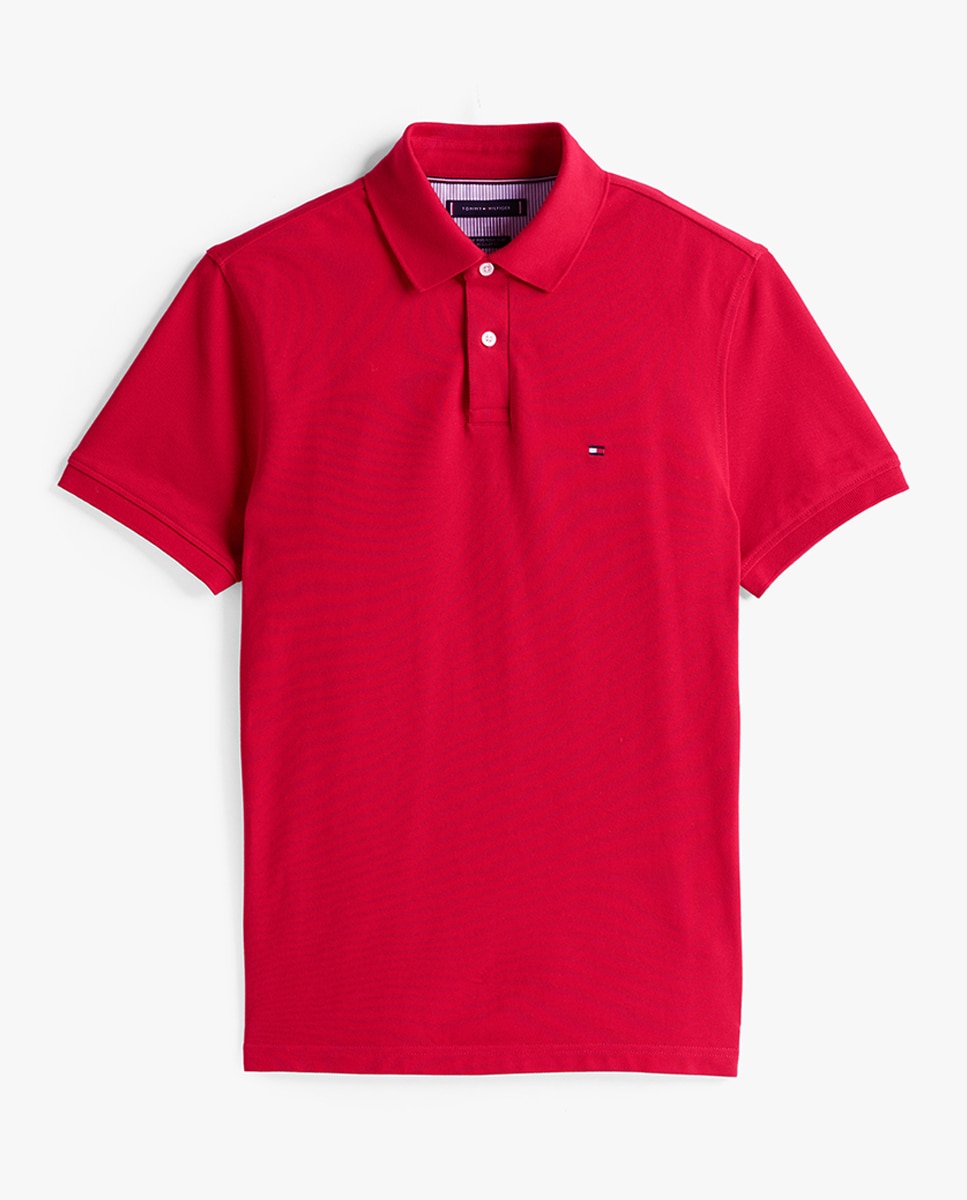 Imagen 4 de Polo regular con bandera bordada de Tommy Hilfiger - Rojo Rojo
