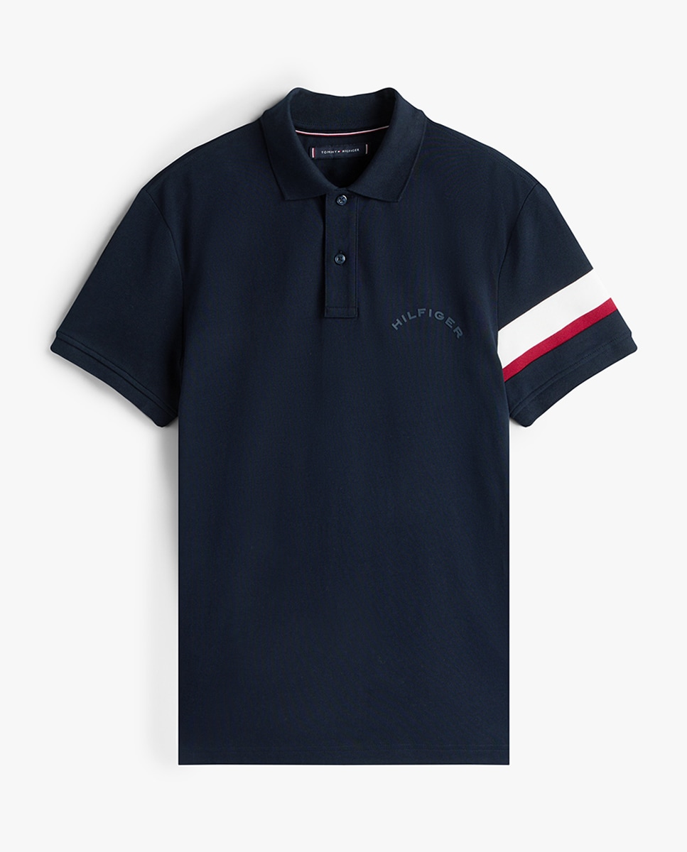 Polo Liso de Manga Curta Azul-marinho-4