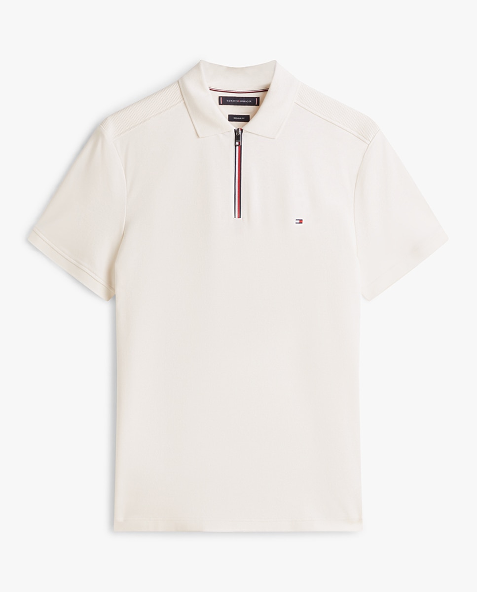 Polo de Manga Curta com Qualidade Liquid Cotton Branco-4