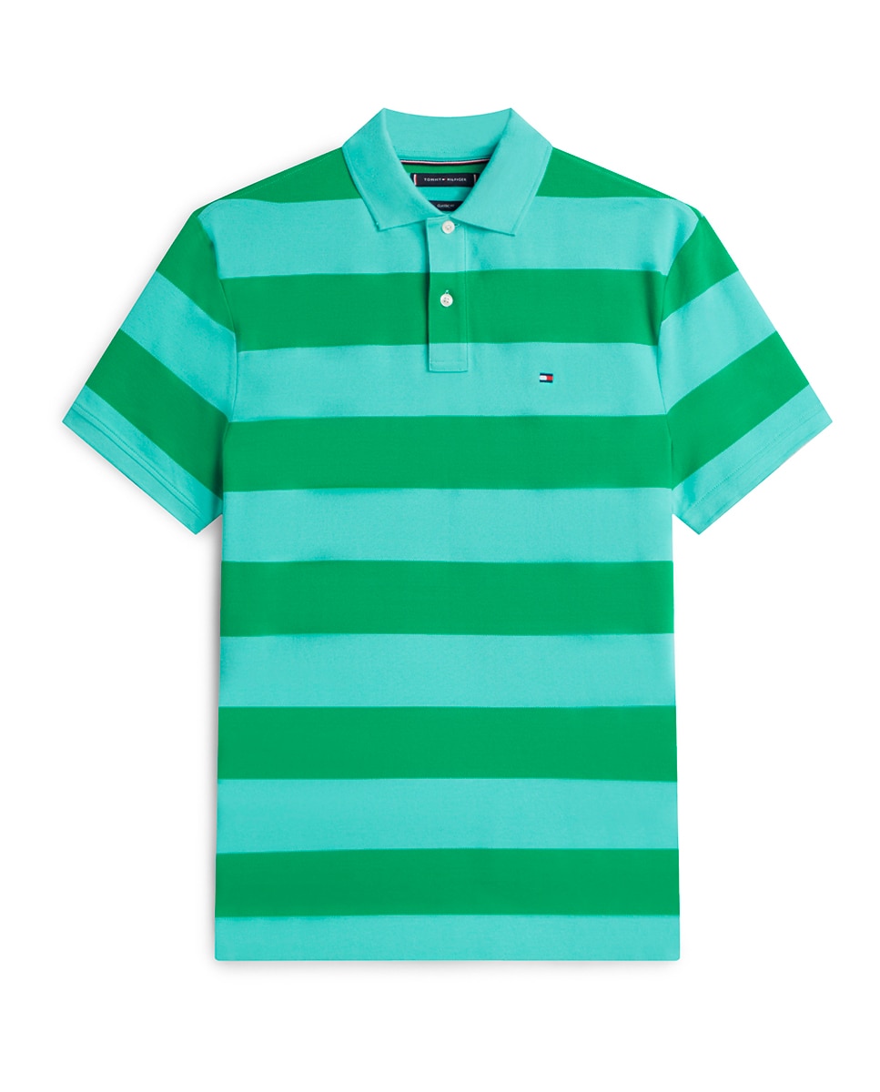 Polo Piqué às Riscas Multicolor-1