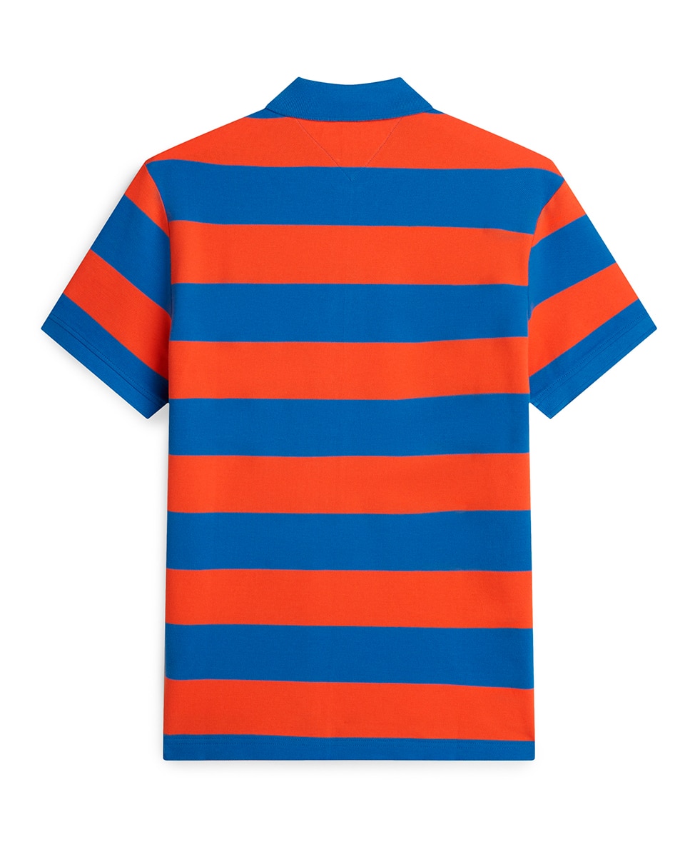 Polo Piqué às Riscas Multicolor-2