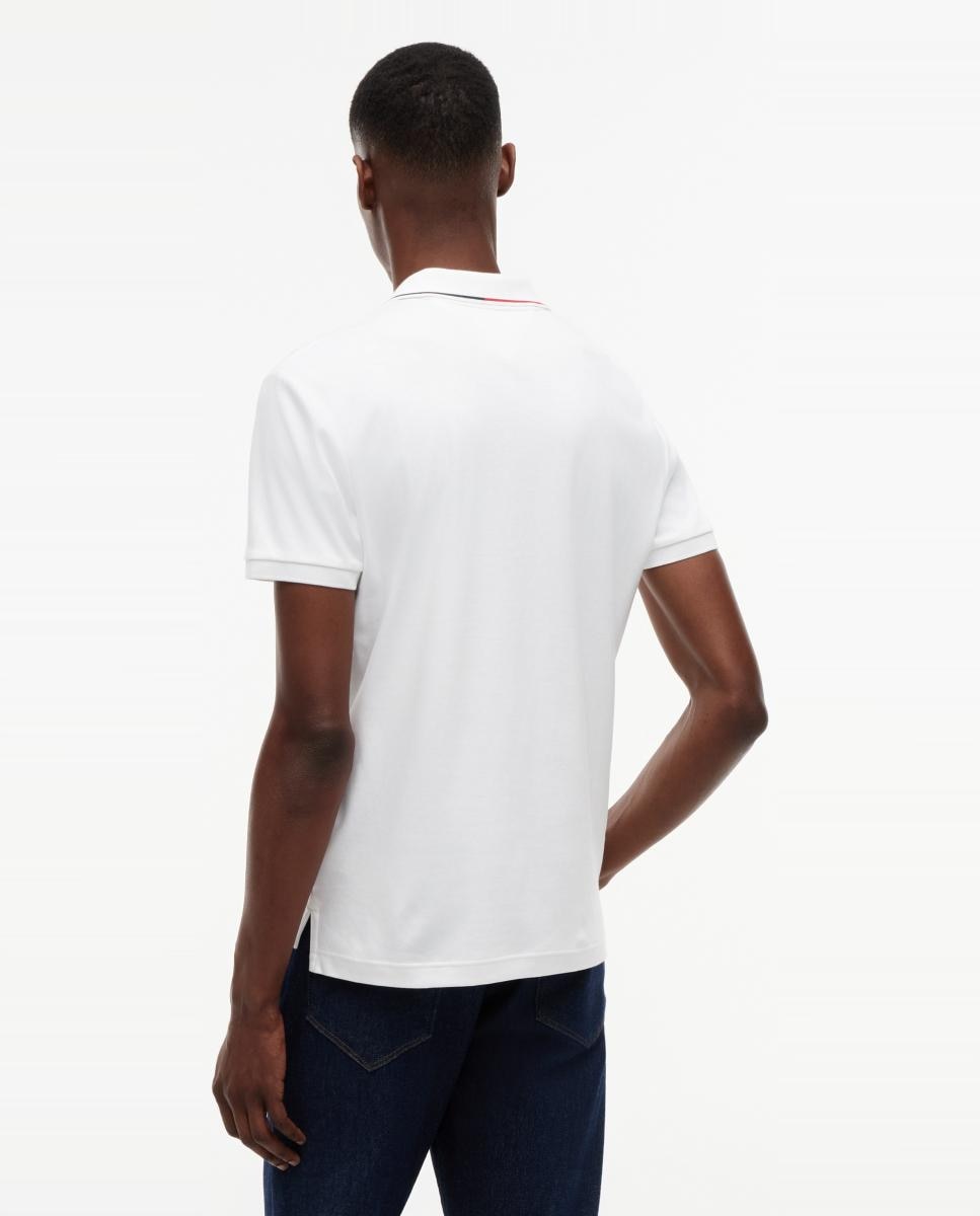 Polo manga corta de caballero en algodón mercerizado - Tommy Hilfiger - Blanco Blanco-2