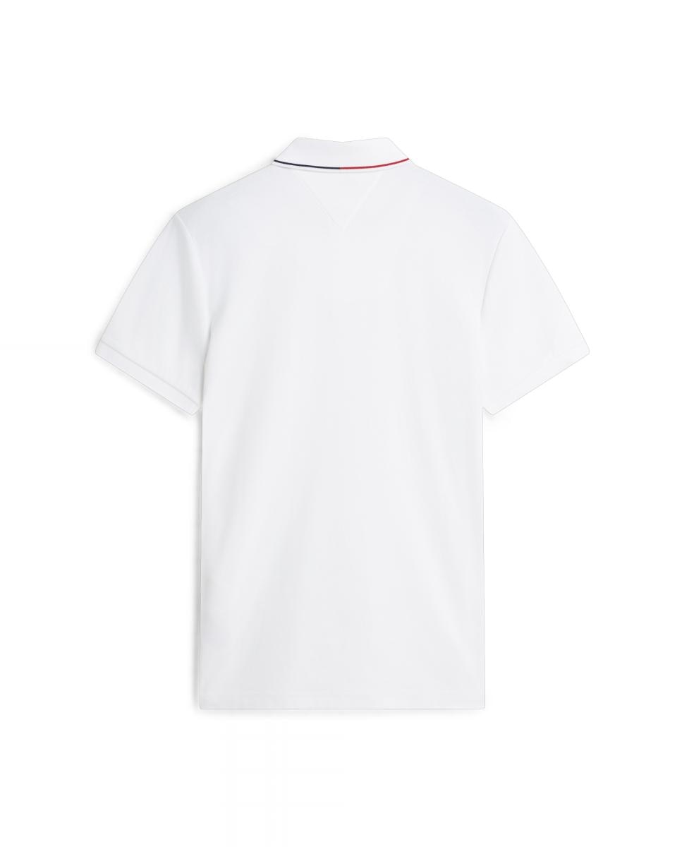 Polo manga corta de caballero en algodón mercerizado - Tommy Hilfiger - Blanco Blanco-5