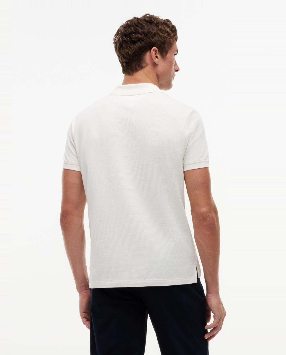 Polo de caballero con bandera ondeando bordada - Tommy Hilfiger - Blanco Blanco-2