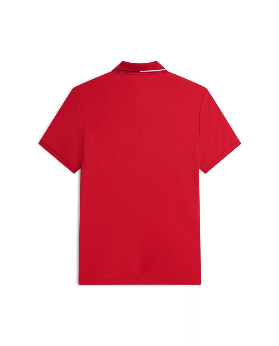 Polo manga corta de caballero en algodón mercerizado - Tommy Hilfiger - Rojo Rojo-6