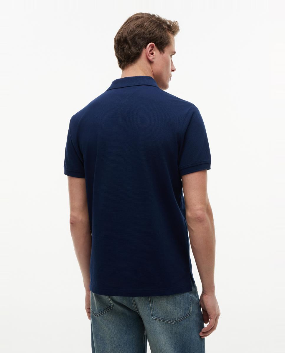 Polo de caballero con bandera ondeando bordada - Tommy Hilfiger - Azul marino Azul marino-2