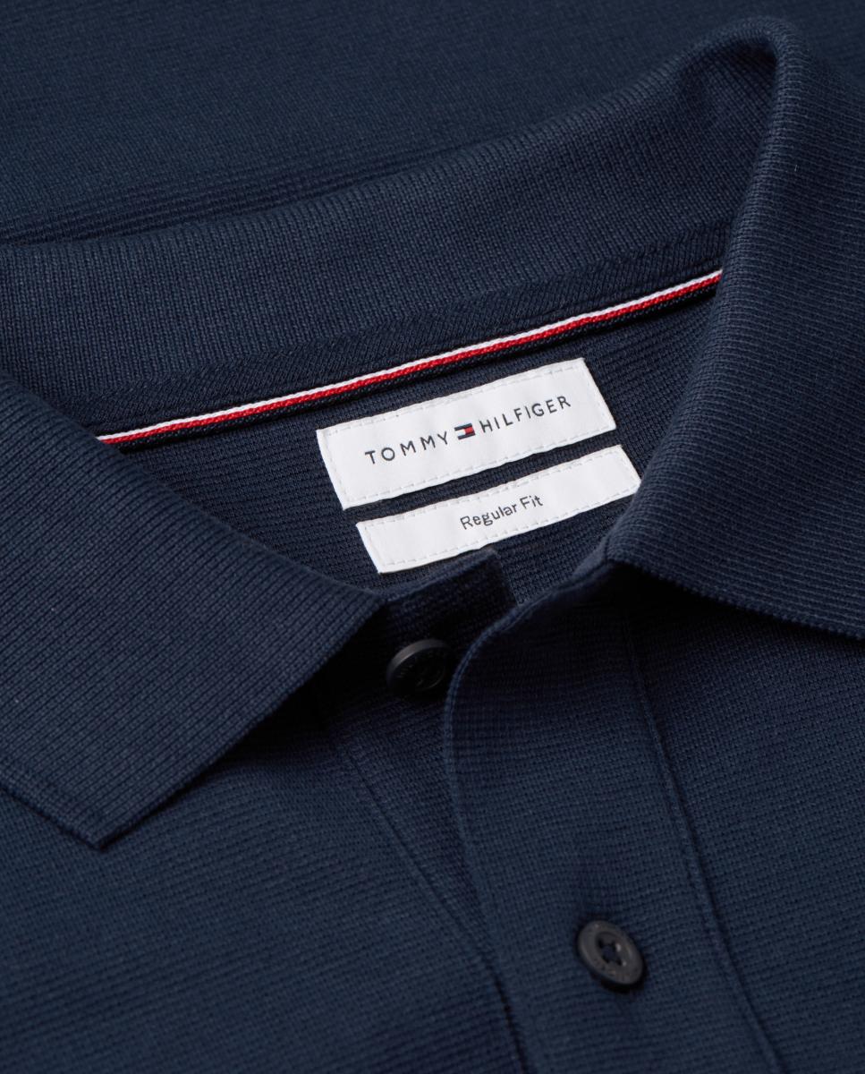 Polo de caballero con bandera ondeando bordada - Tommy Hilfiger - Azul marino Azul marino-7