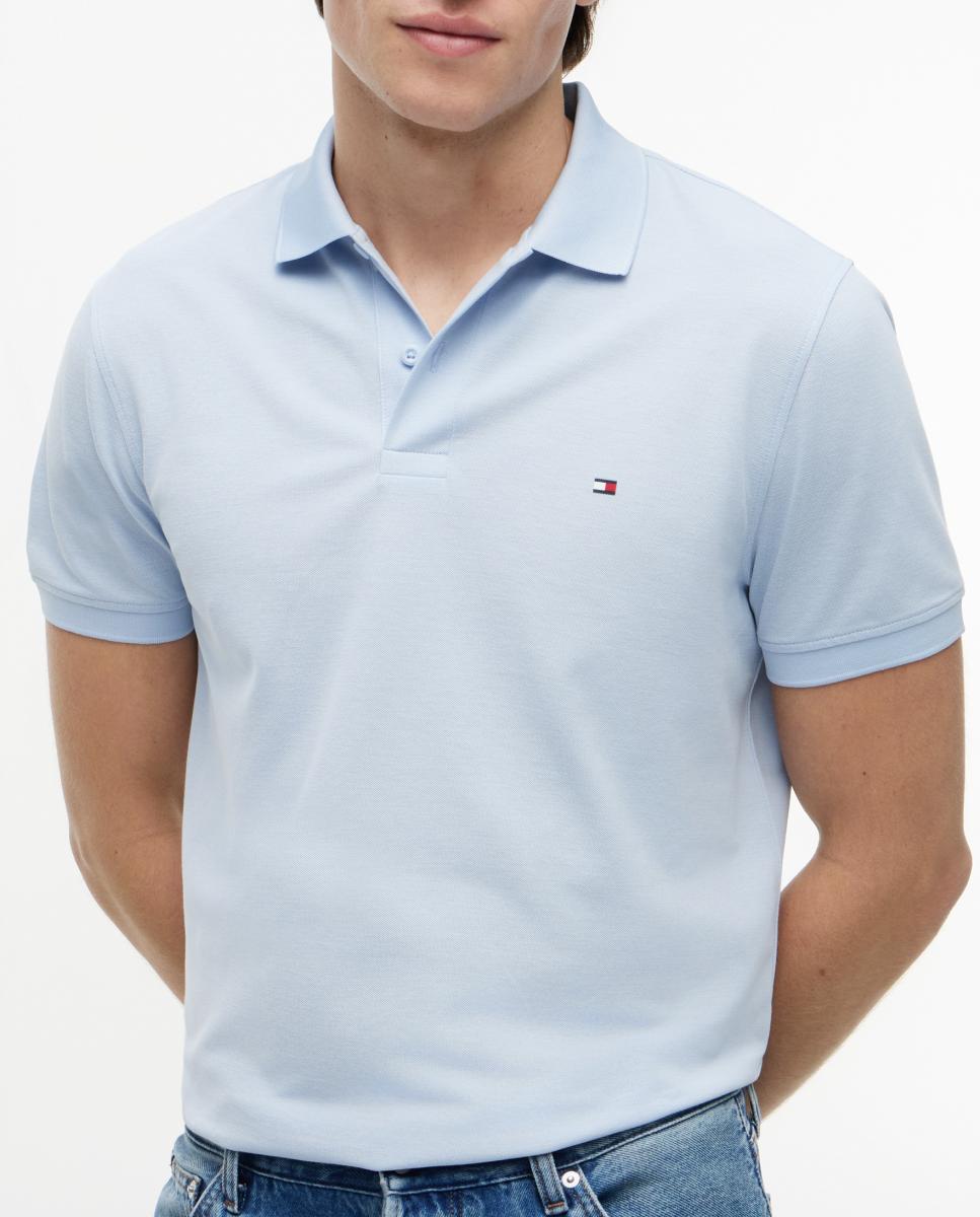 Polo Performance de caballero en piqué manga corta - Tommy Hilfiger - Azul celeste Azul celeste-3