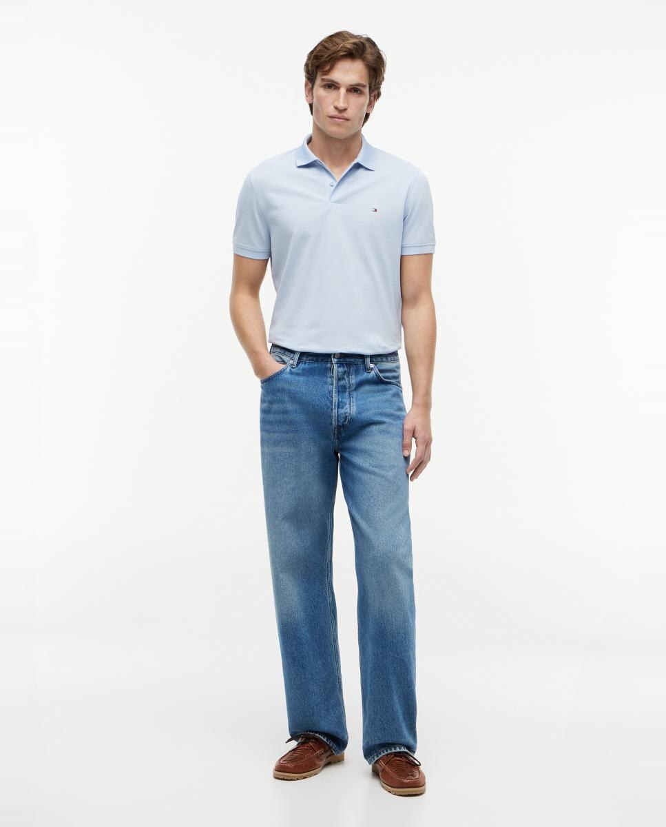 Polo Performance de caballero en piqué manga corta - Tommy Hilfiger - Azul celeste Azul celeste-7
