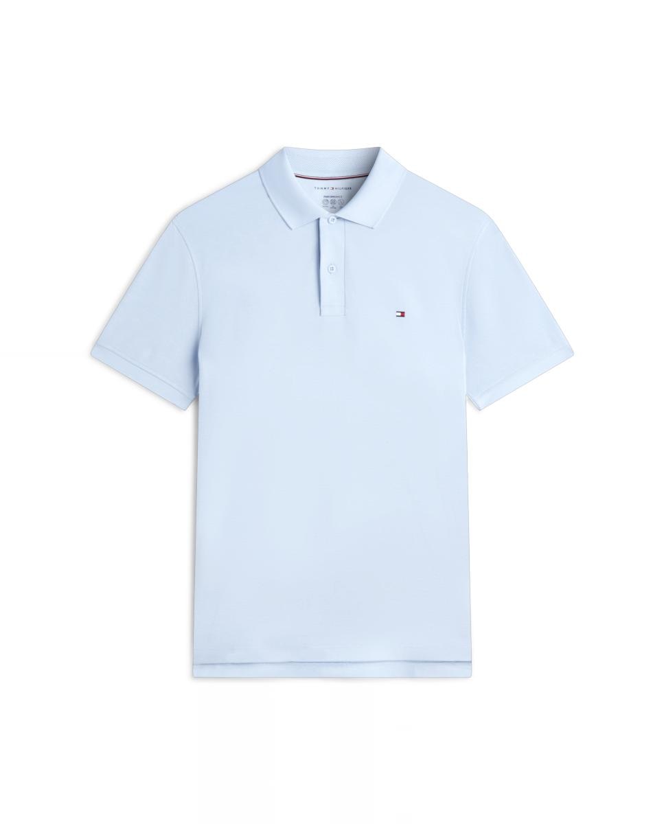 Polo Performance de caballero en piqué manga corta - Tommy Hilfiger - Azul celeste Azul celeste-4