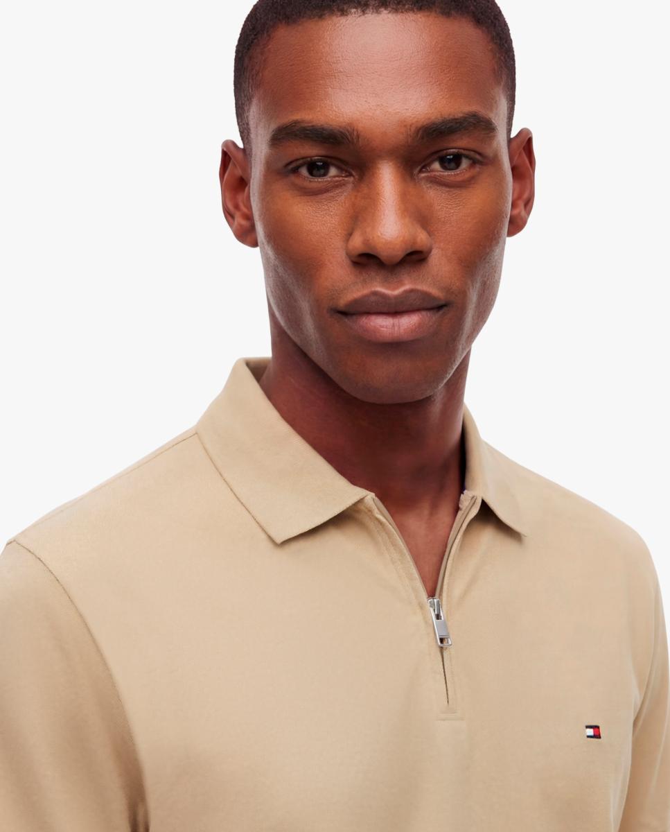 Imagen 3 de Polo manga corta de caballero en piqué mercerizado - Tommy Hilfiger - Beige Beige