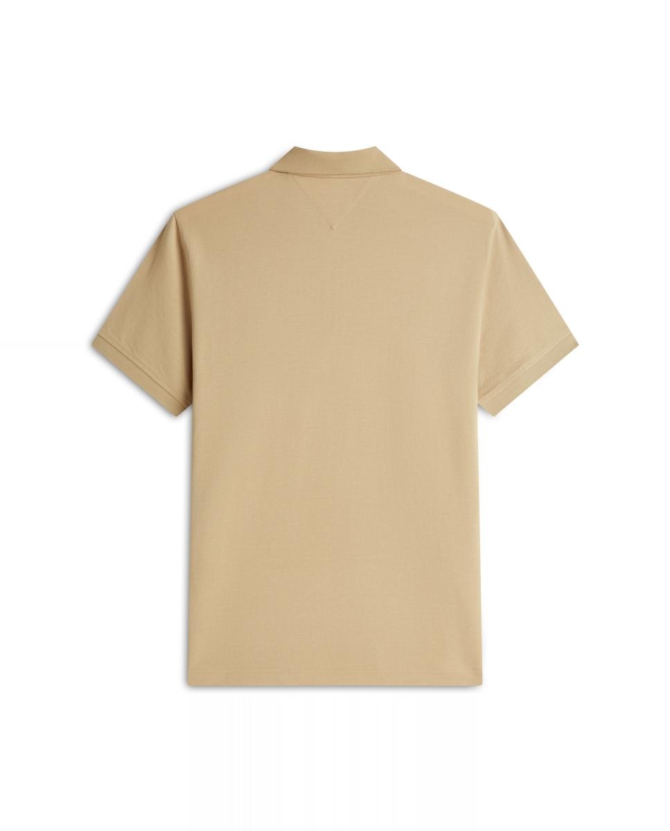 Imagen 5 de Polo manga corta de caballero en piqué mercerizado - Tommy Hilfiger - Beige Beige