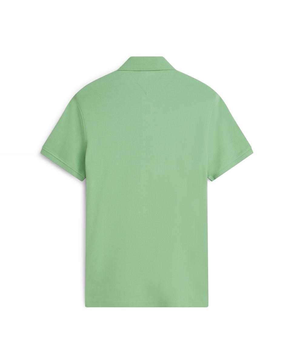 Polo Liso de Manga Curta Verde-menta-5