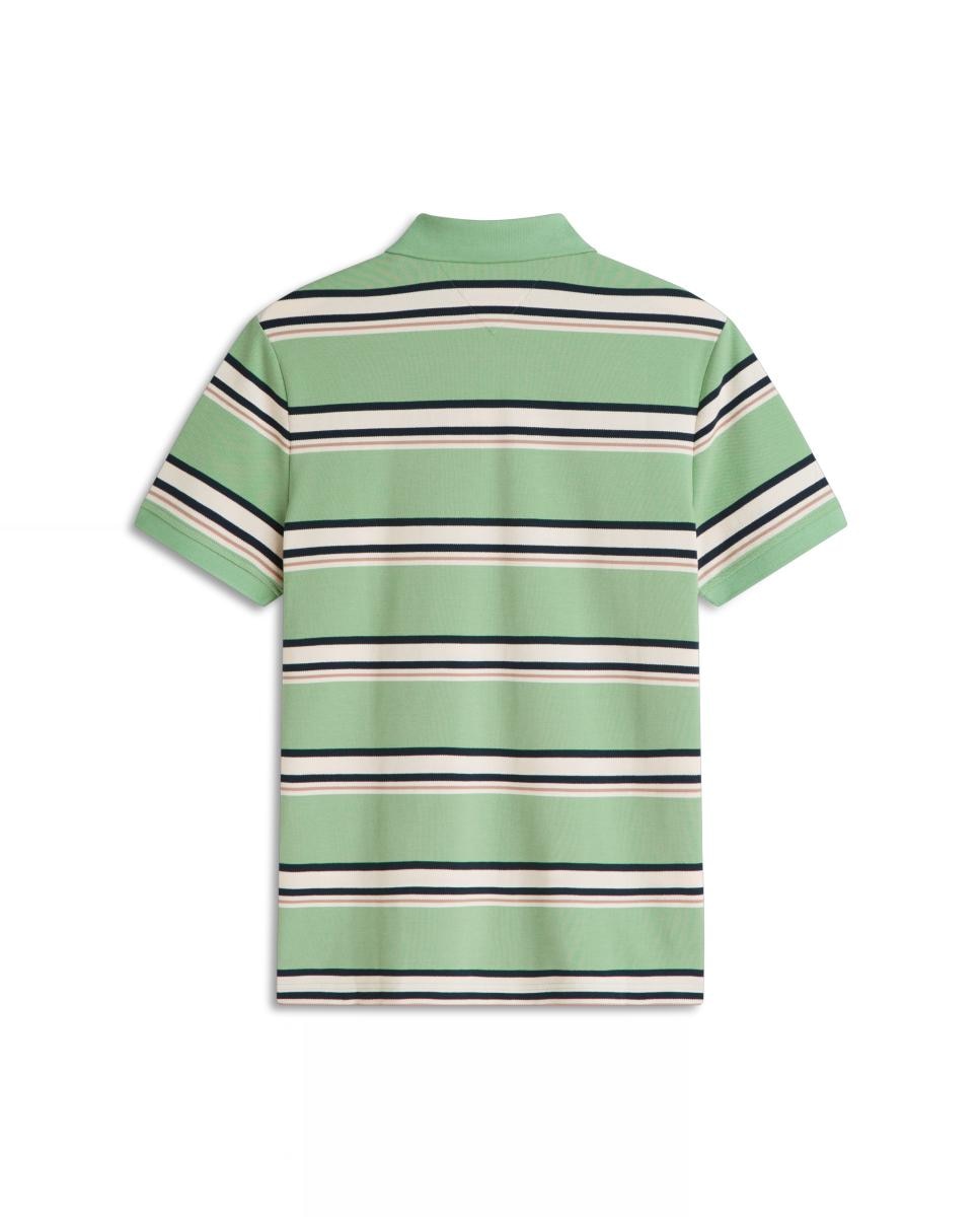 Polo às Riscas Grossas Verde-menta-4