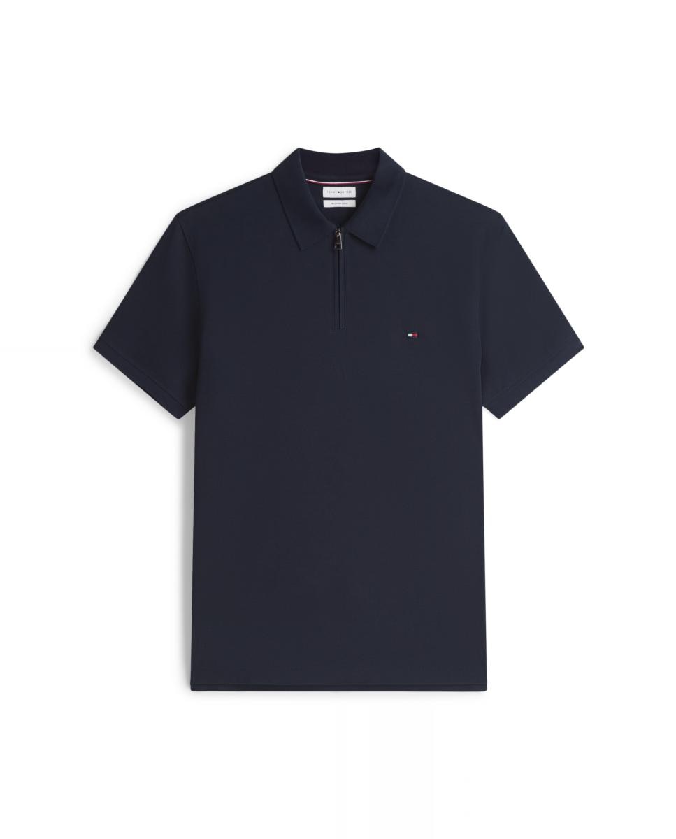 Imagen 4 de Polo manga corta de caballero en piqué mercerizado - Tommy Hilfiger - Azul marino Azul marino