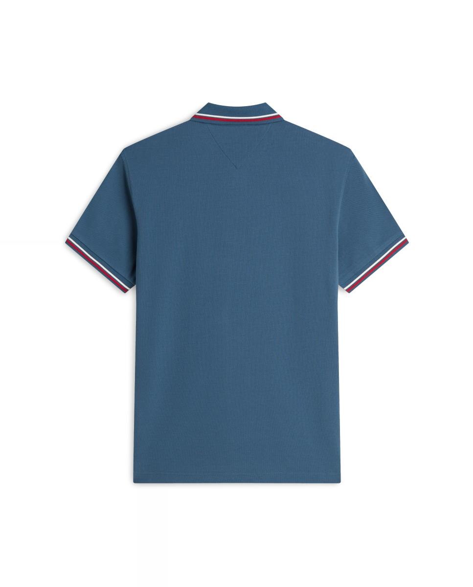 Polo de caballero de manga corta liso - Tommy Hilfiger - Azul índigo Azul índigo-5