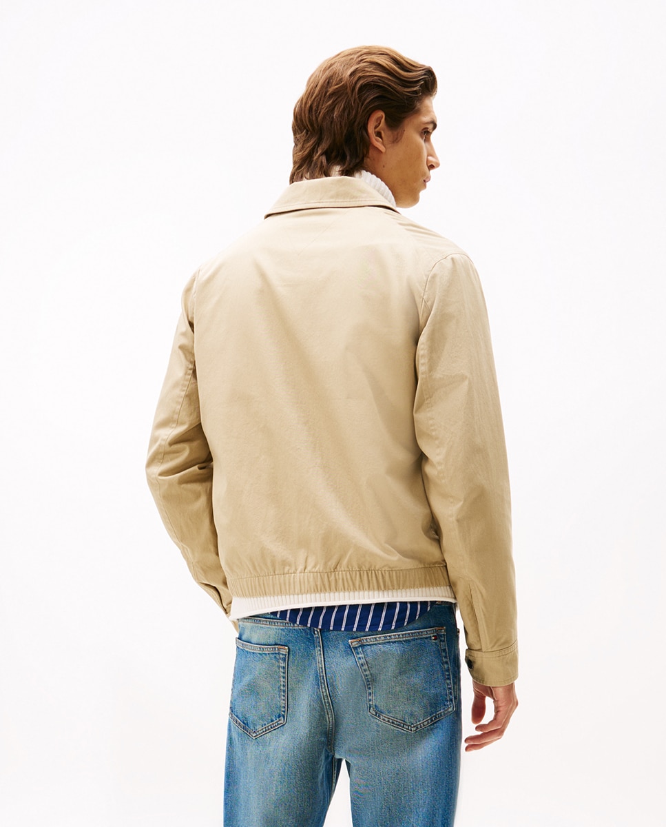 Blusão de Algodão Tipo Ivy Bege-2