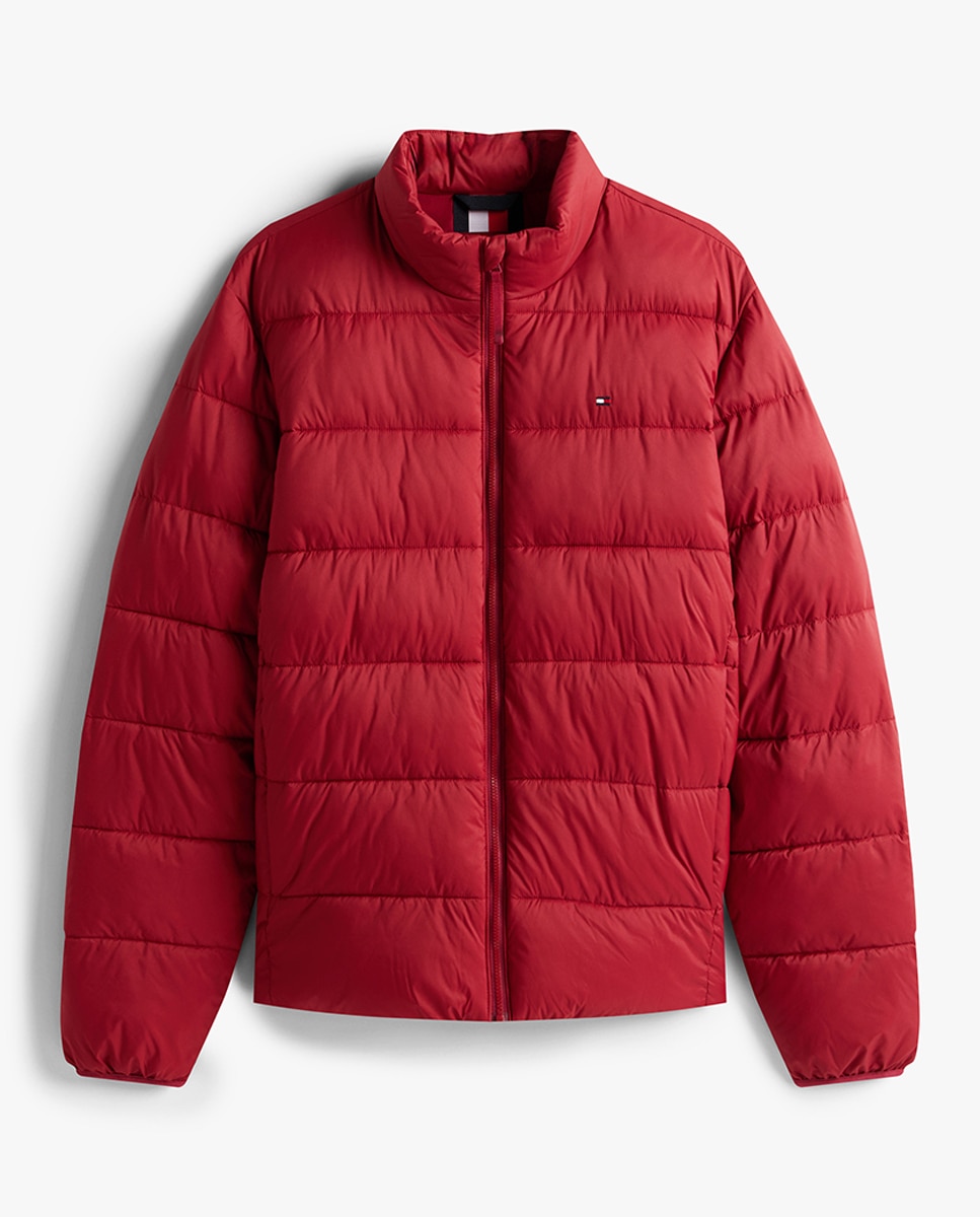 Blusão Acolchoado de Espessura Média Vermelho-4