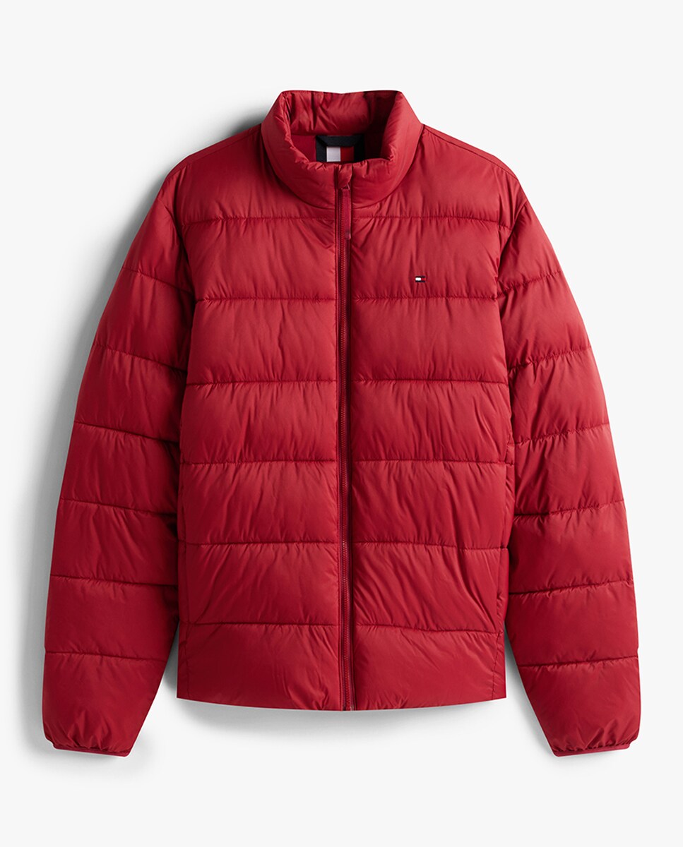 Blusão Acolchoado de Espessura Média Vermelho-4