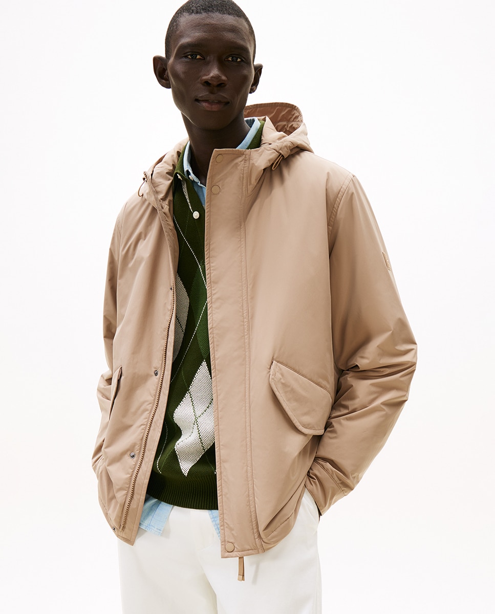 Cazadora de caballero acolchada e impermeable - Tommy Hilfiger - Beige Beige-1