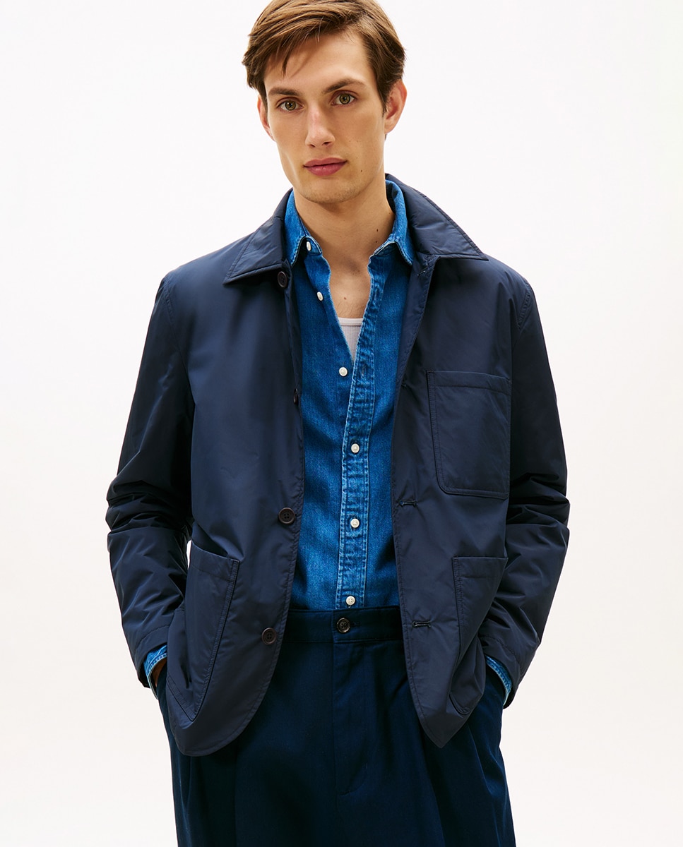 Cazadora de caballero acolchada e impermeable - Tommy Hilfiger - Azul marino Azul marino-1