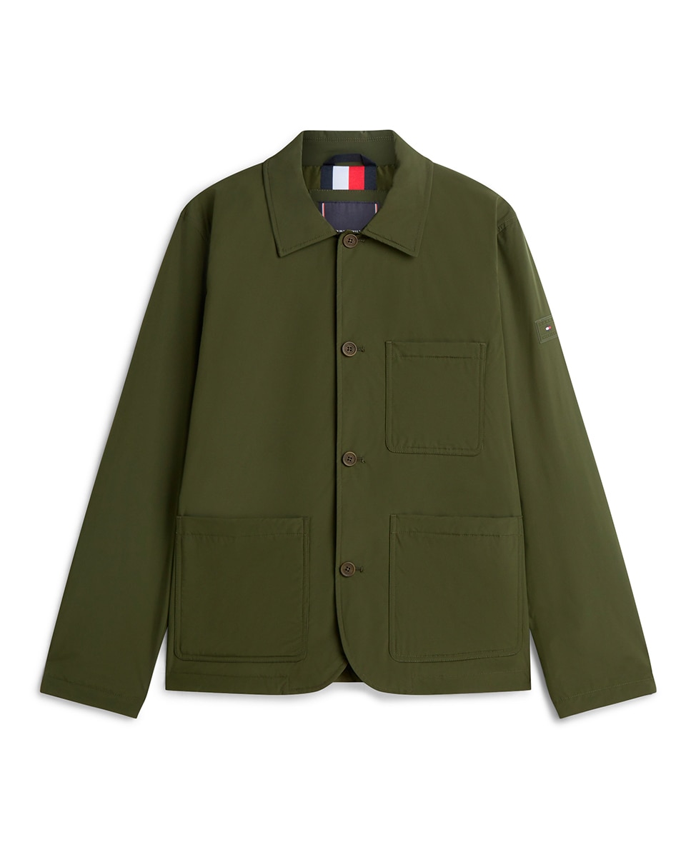 Blusão Acolchoado e Impermeável Verde-militar-5