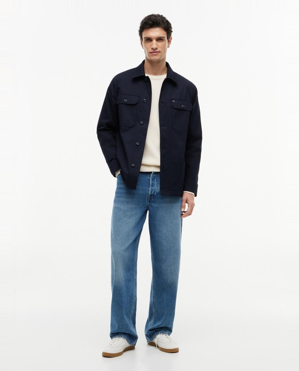 Chaqueta tipo sobrecamisa de caballero - Tommy Hilfiger - Azul marino Azul marino-8