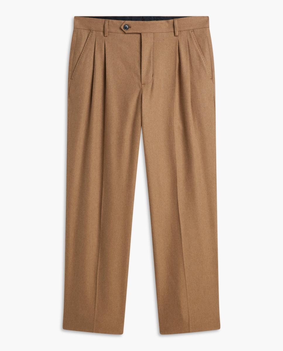 Imagen 0 de Pantalón de vestir de caballero de franela Camel