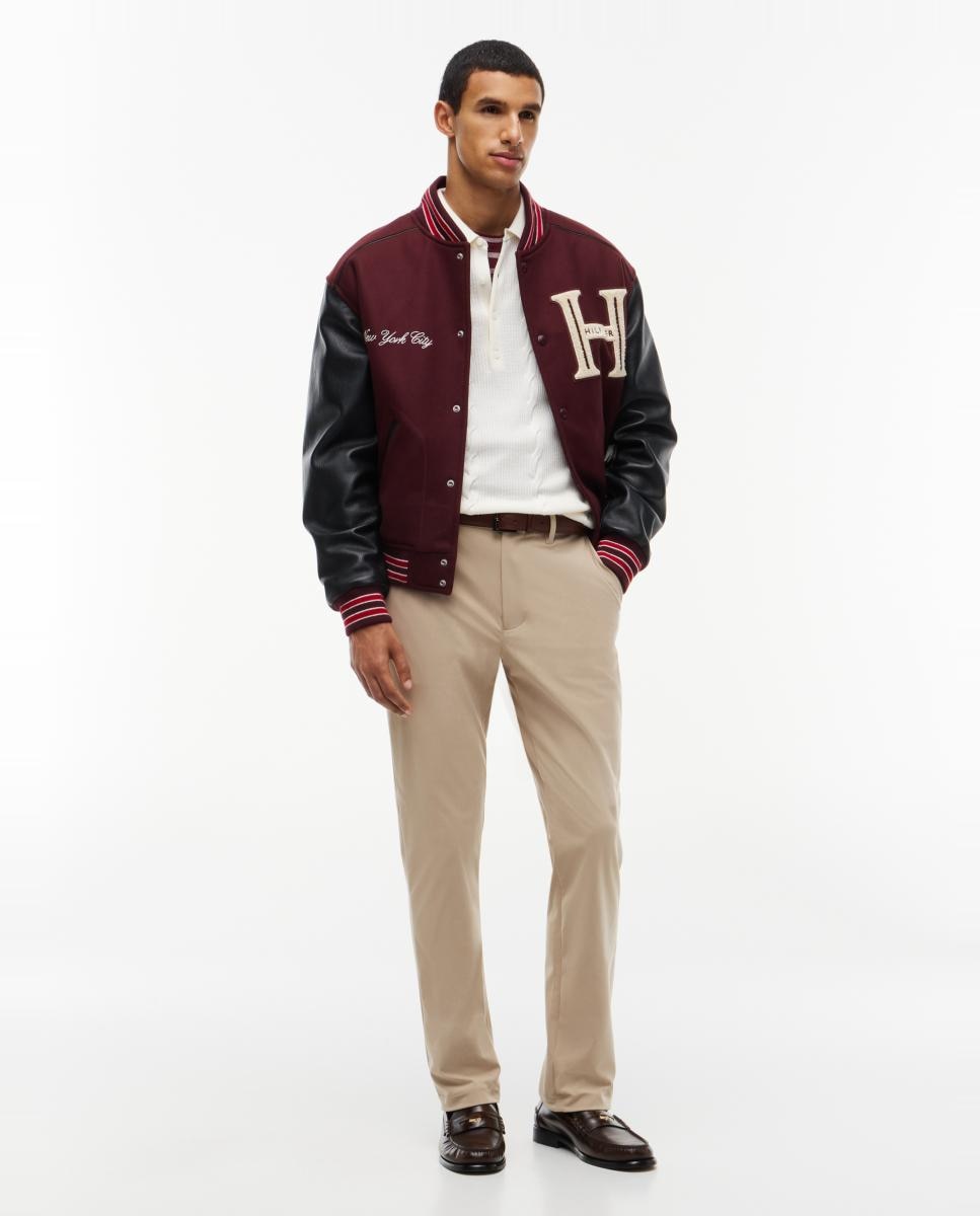 Pantalón tipo chino técnico de caballero fit Denton - Tommy Hilfiger - Beige Beige-1
