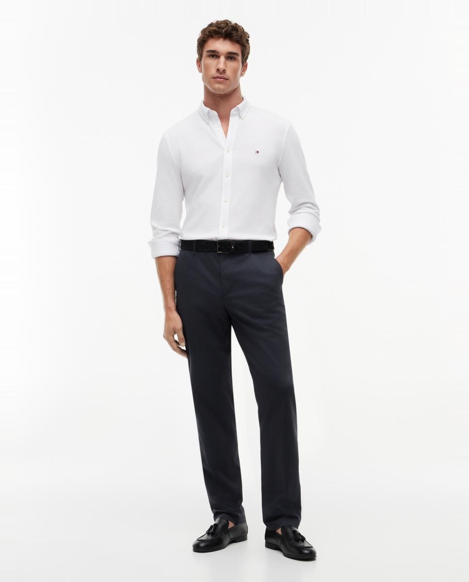 Imagem 0 de Calças Chino Denton Fit com Estrutura Estampada